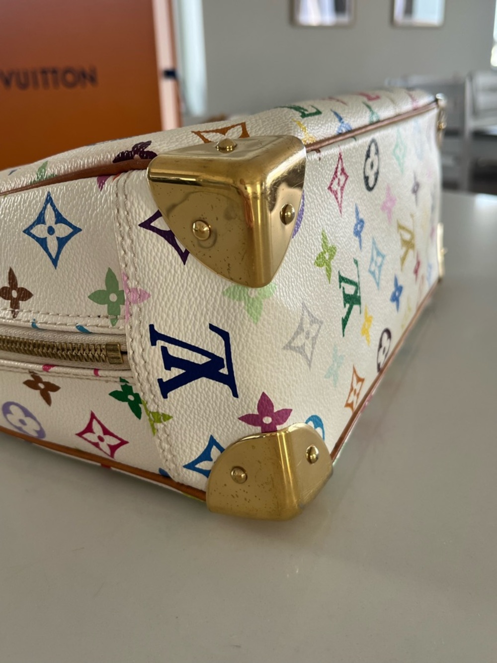 Louis Vuitton x Takashi Murakami Multicolore Trouville - Blanc - Picture 7 of 15